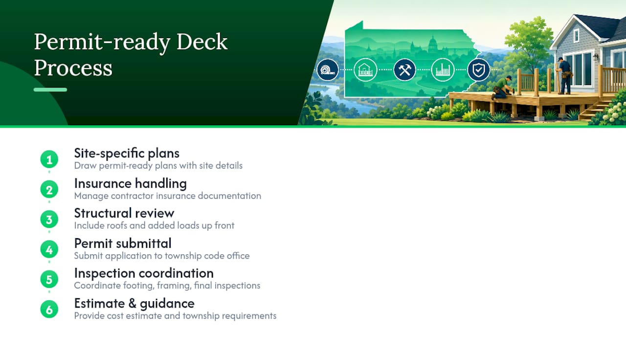 Get Permit-Ready Deck Plans From a Bucks County Team — overview diagram
