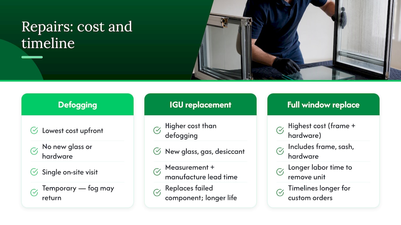 What These Repairs Typically Cost and How Long They Take — overview diagram