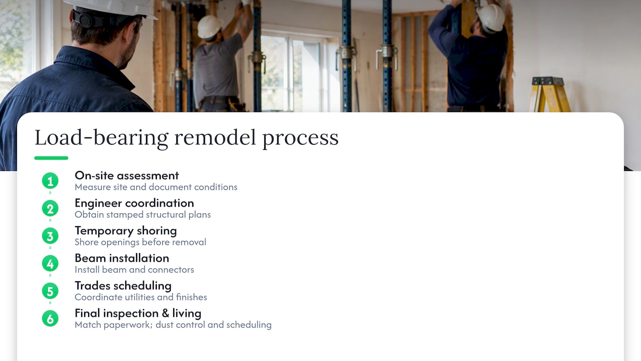 How we approach load-bearing wall remodels — overview diagram